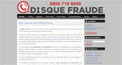 Desktop Screenshot of disquefraude.com.br